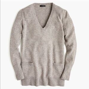 J. CREW Women’s Merino Wool Alpaca V-Neck Tunic Sweater XXS